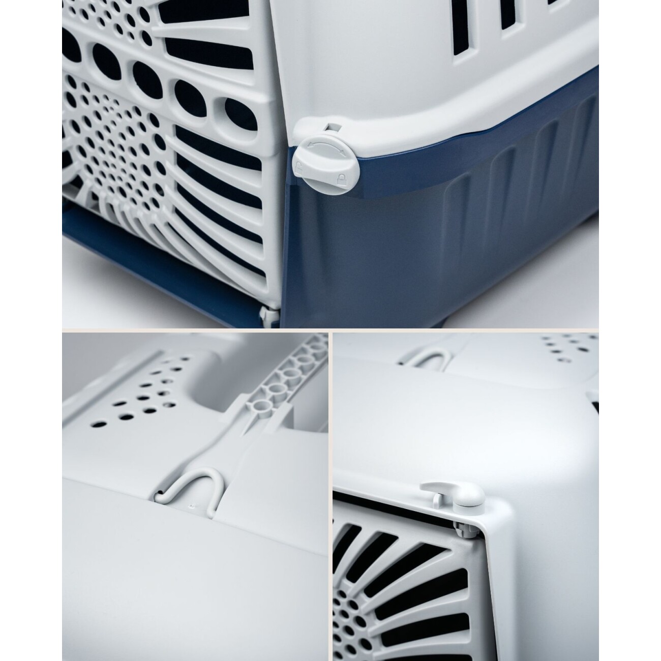 Lionto Transportbox aus Plastik dunkelblau S