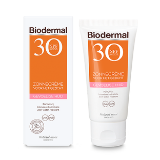 Biodermal Gevoelige Huid Zonnecrème Gezicht SPF30 50ML