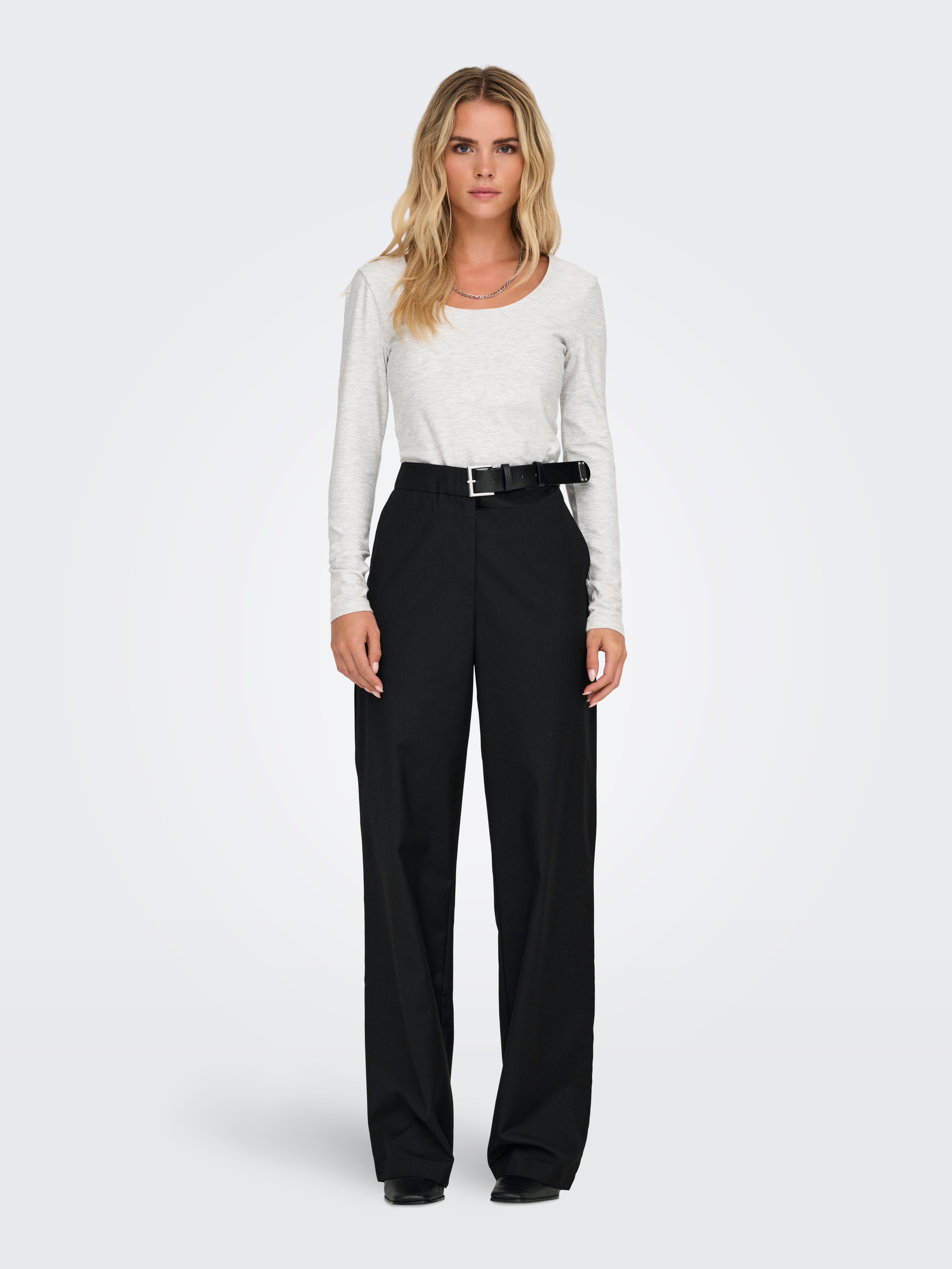 ONLFRANKIE Hohe Taille Gerade geschnitten Anzughose Black