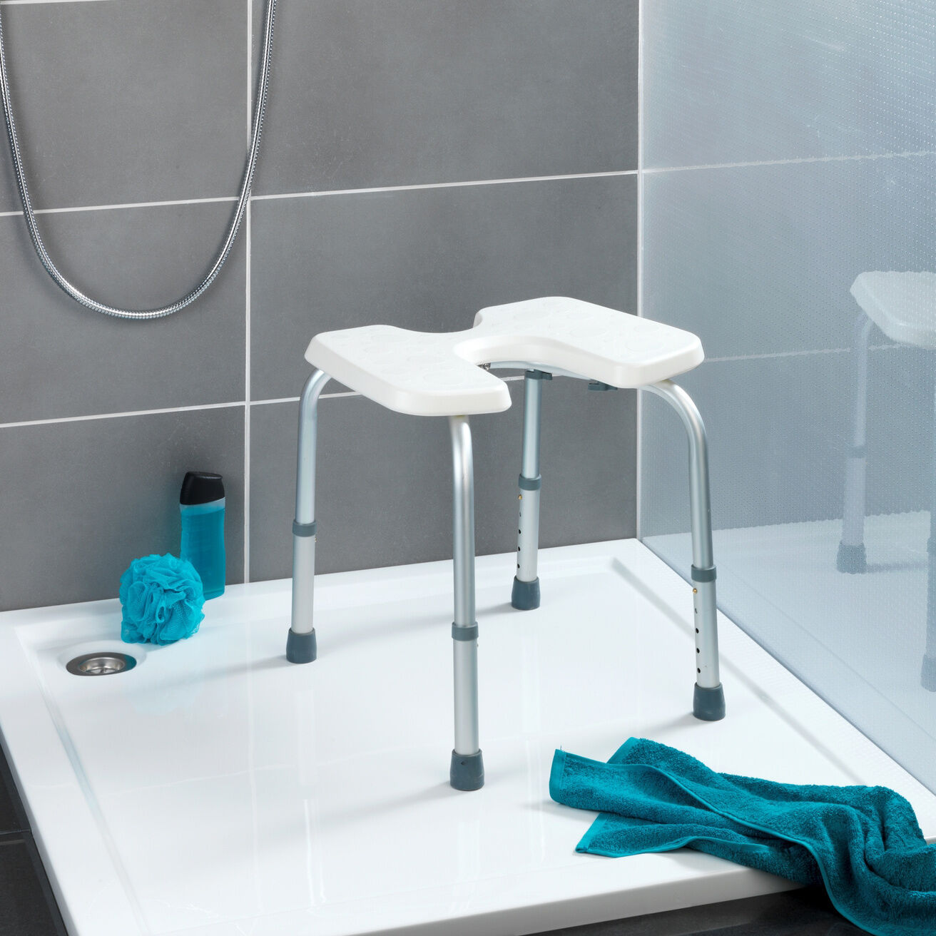 Hygienehocker Secura höhenverstellbar