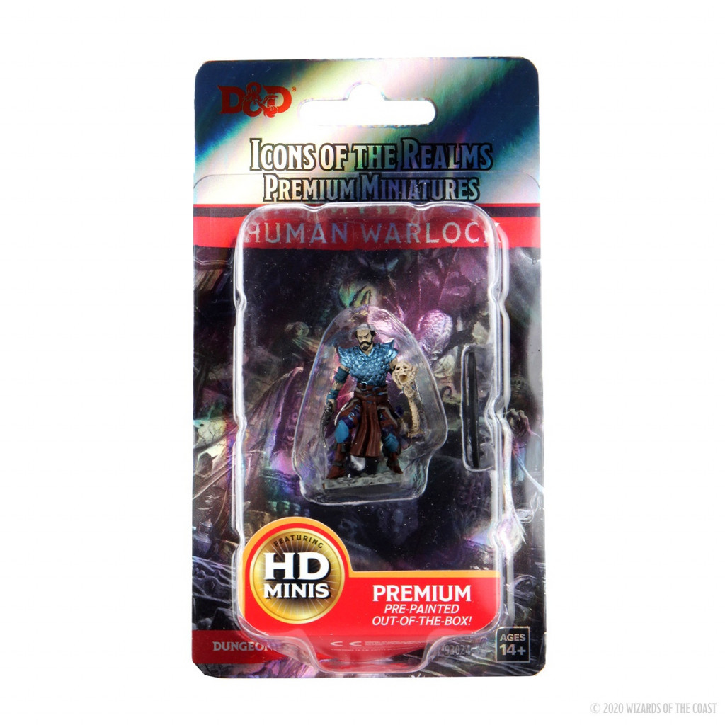 D&D Icons of the Realms Premium Figures - Human Warlock Male