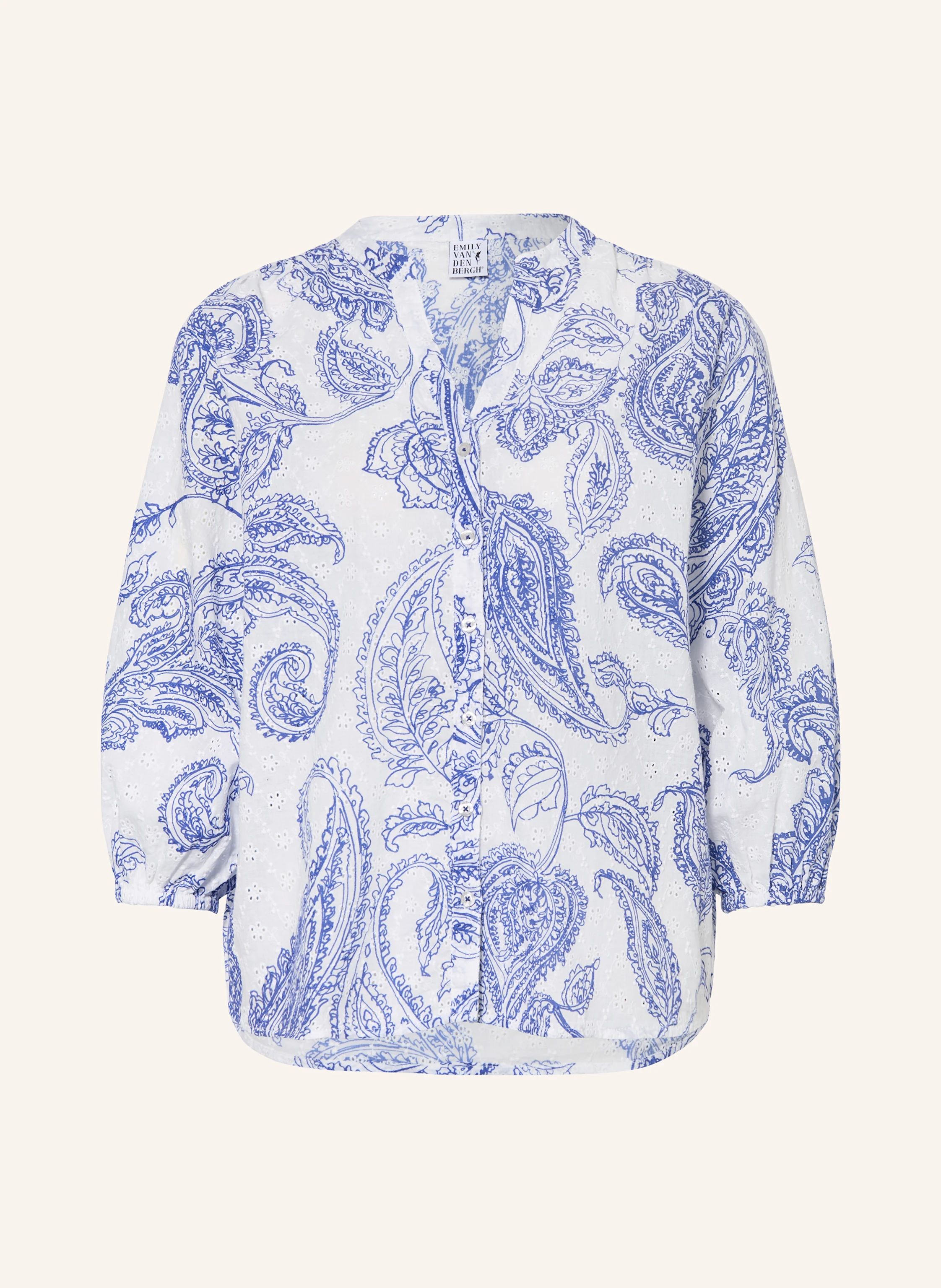 Emily VAN DEN BERGH Bluse aus Lochspitze mit 3/4-Arm