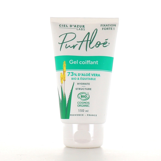 Gel coiffant bio Pur Aloe - Hydrate et structure les cheveux