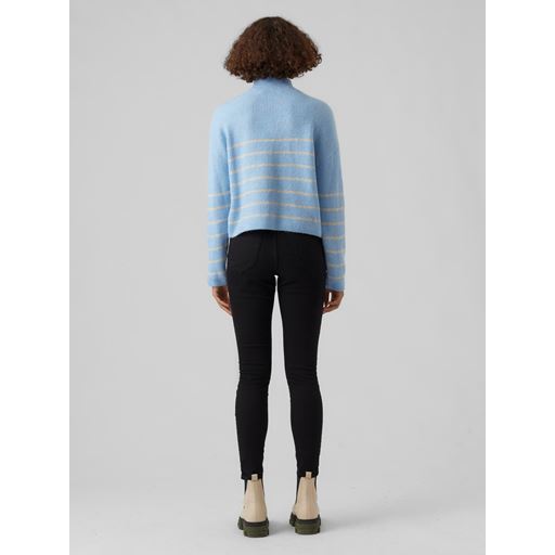 Vero Moda Olina Striktrøje, Blue Bell, XL