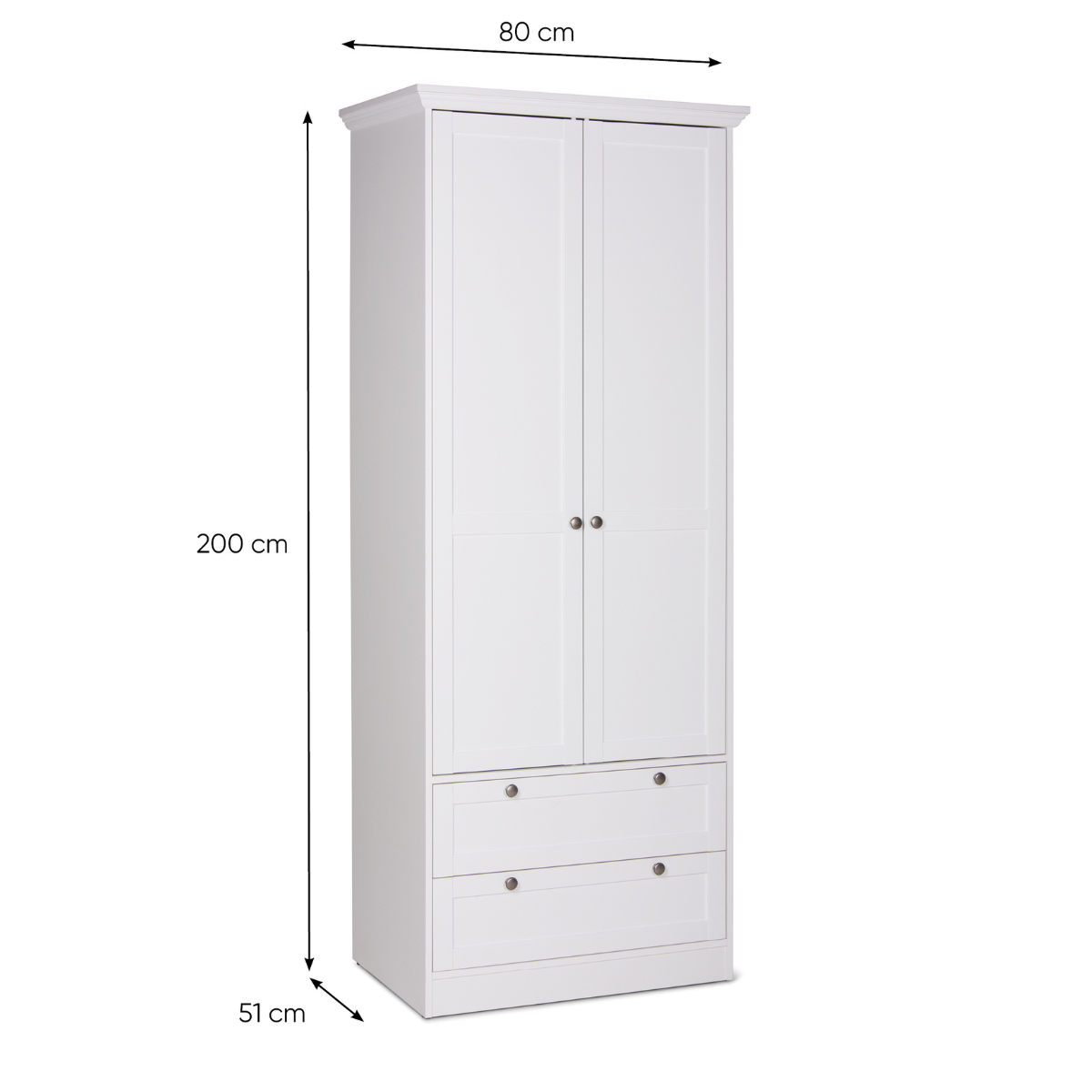 Finori | Kledingkast Robin wit