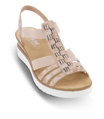 Rieker Damesandal med hæl Rosa V3822-31