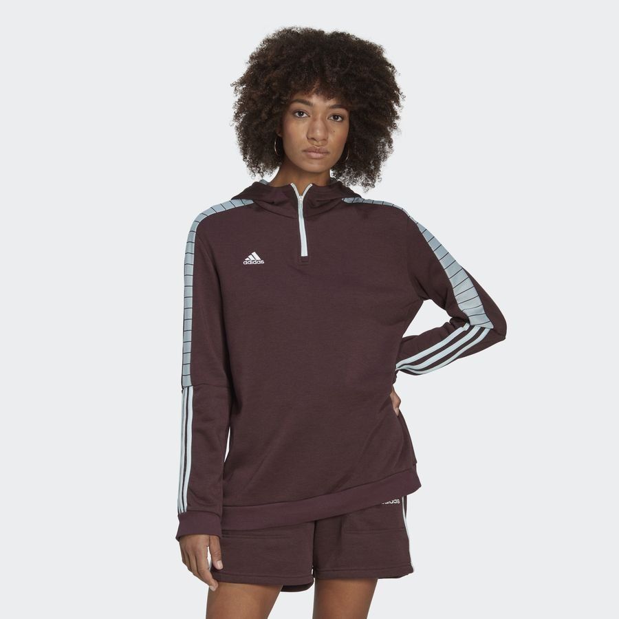 adidas Sweat à Capuche Tiro - Marron Femme