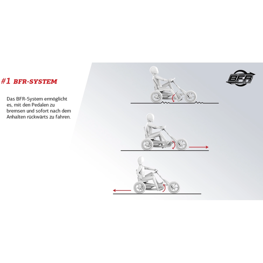 BERG Pedal Go-Kart Buddy Graphite Sondermodell - limitiert