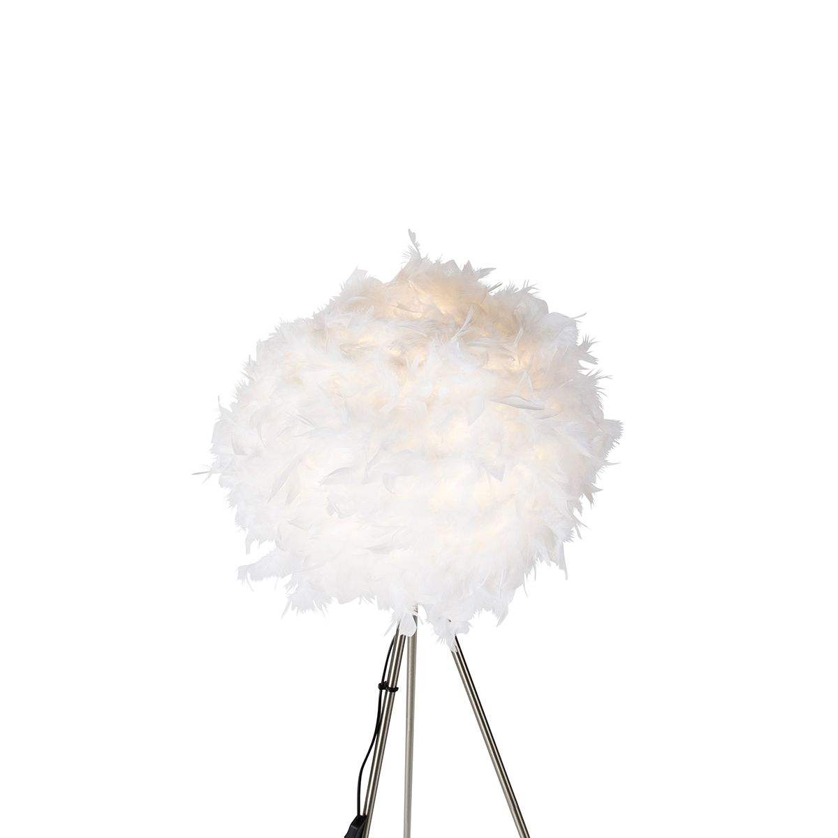 Smart romantische vloerlamp wit incl. Wifi A60 - Feather