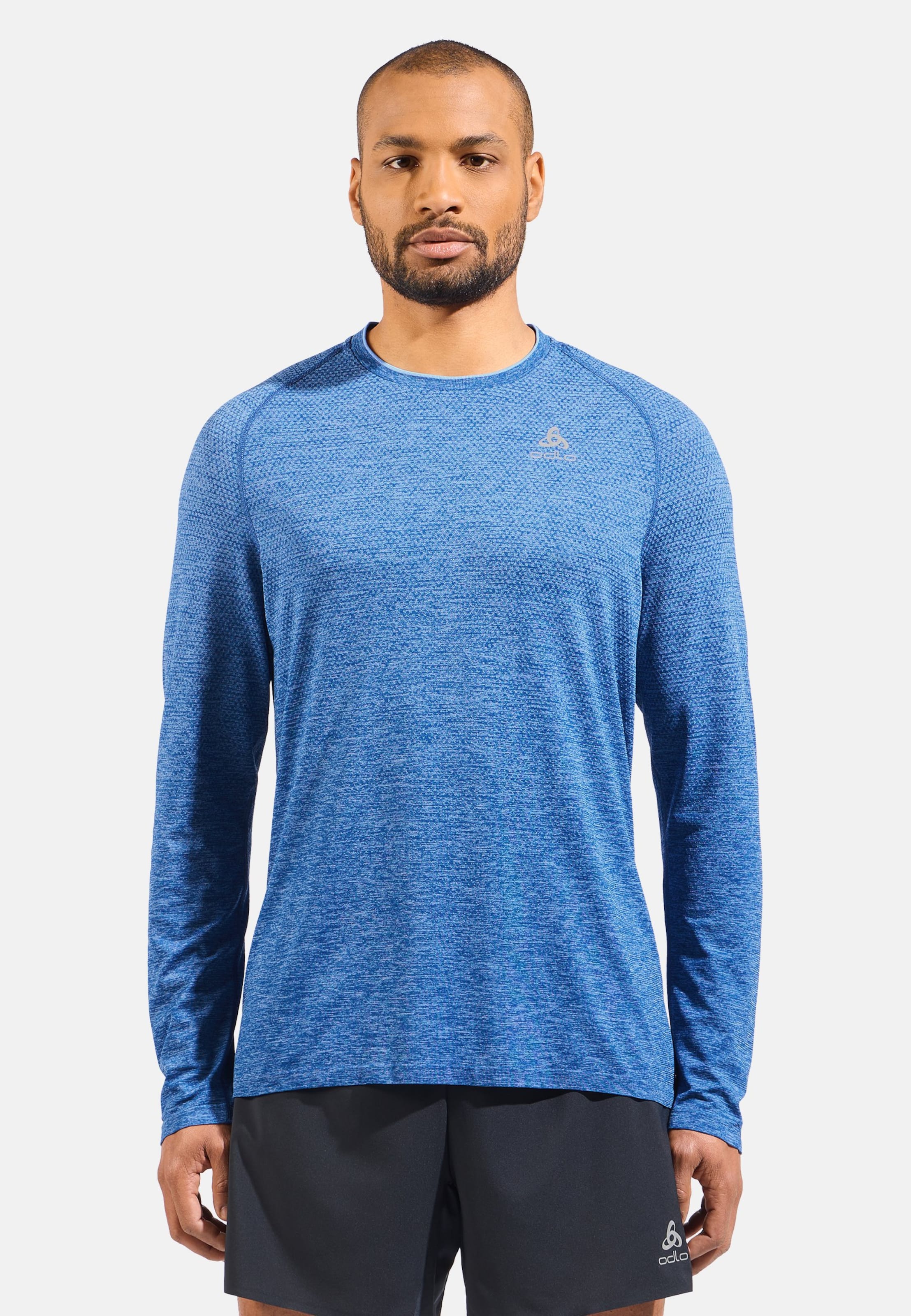 Essentials Seamless Langarm-Laufshirt in Limoges melange