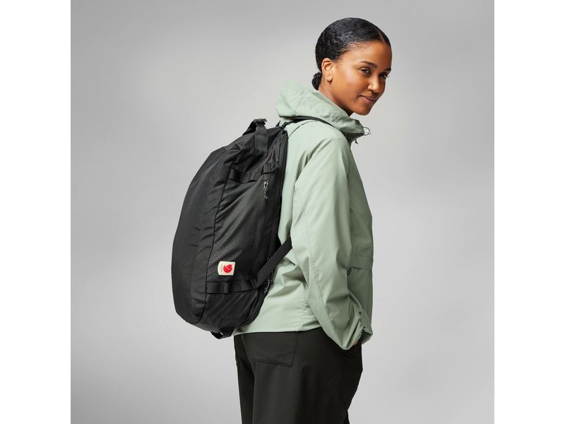 Fjällräven Duffle Bag High Coast Duffel 22 Schwarz Leichte und vielseitige Tasche mit verschiedenen Tragemöglichkeiten