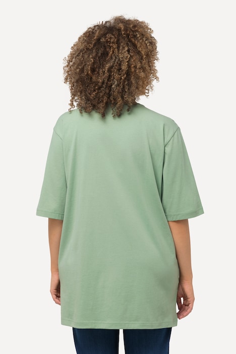 T-Shirt, V-Ausschnitt, Relaxed, Halbarm