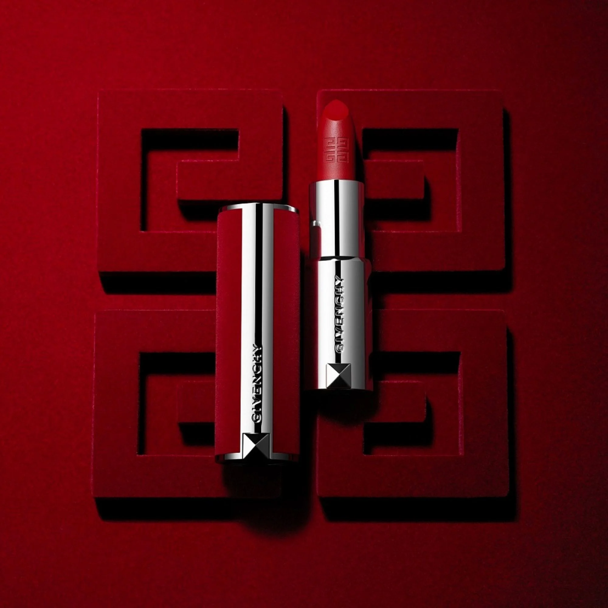 Le Rouge Deep Velvet - Rouge à lèvres fini mat poudré |- 50