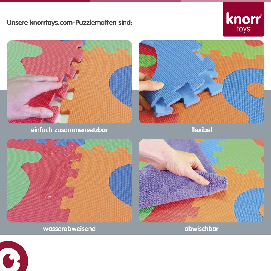 knorr toys® Puzzlematte Zahlen 0-9, 10 tlg.