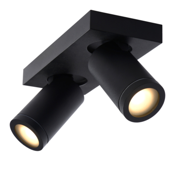 Lucide plafondspot Taylor 2x5W zwart