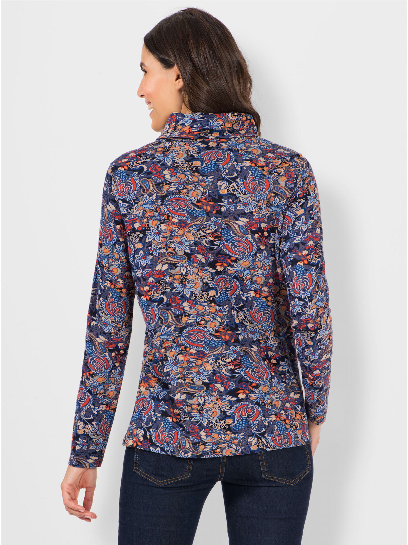 T-shirt à col roulé 50% coton