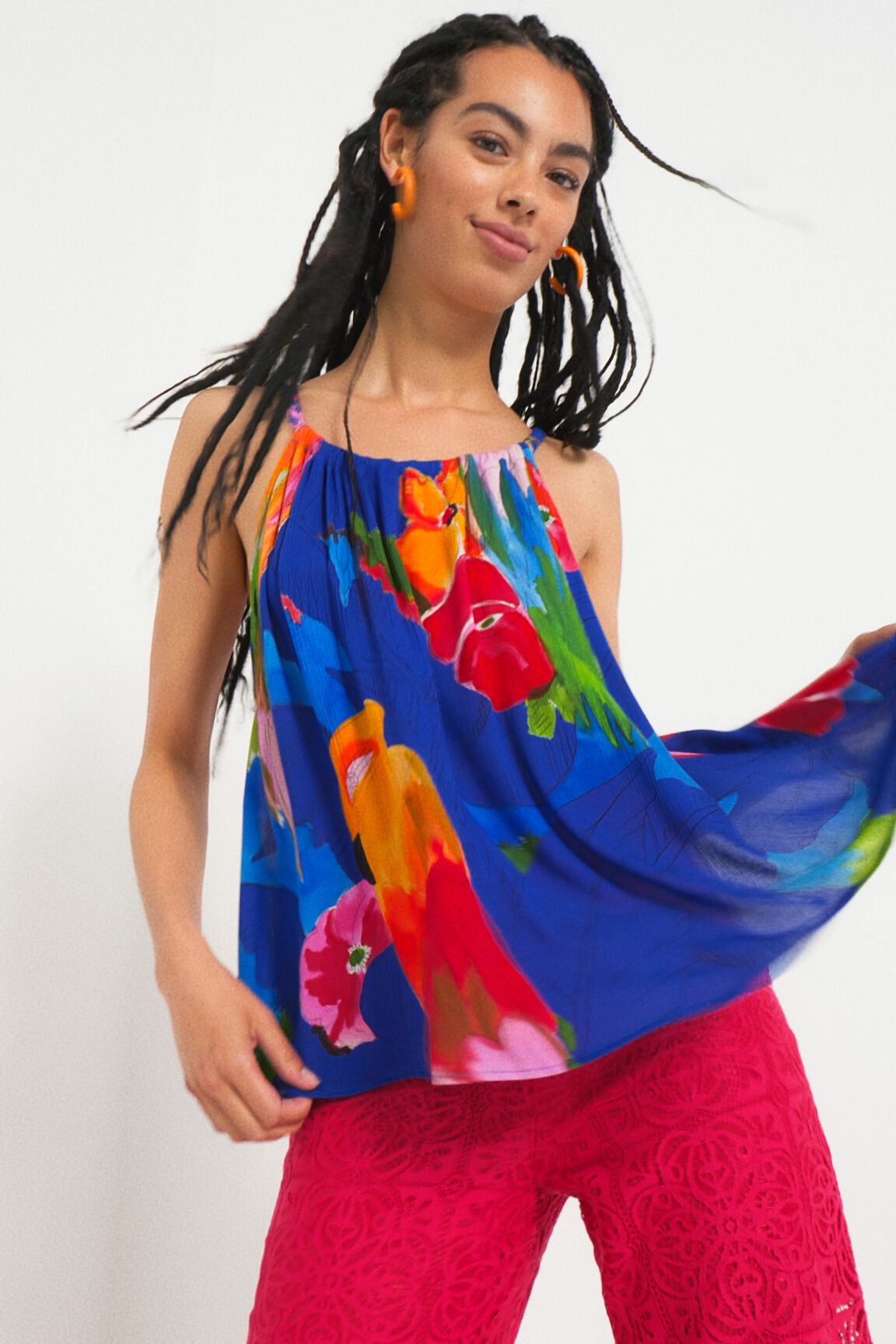 Blouse tropicale dos un