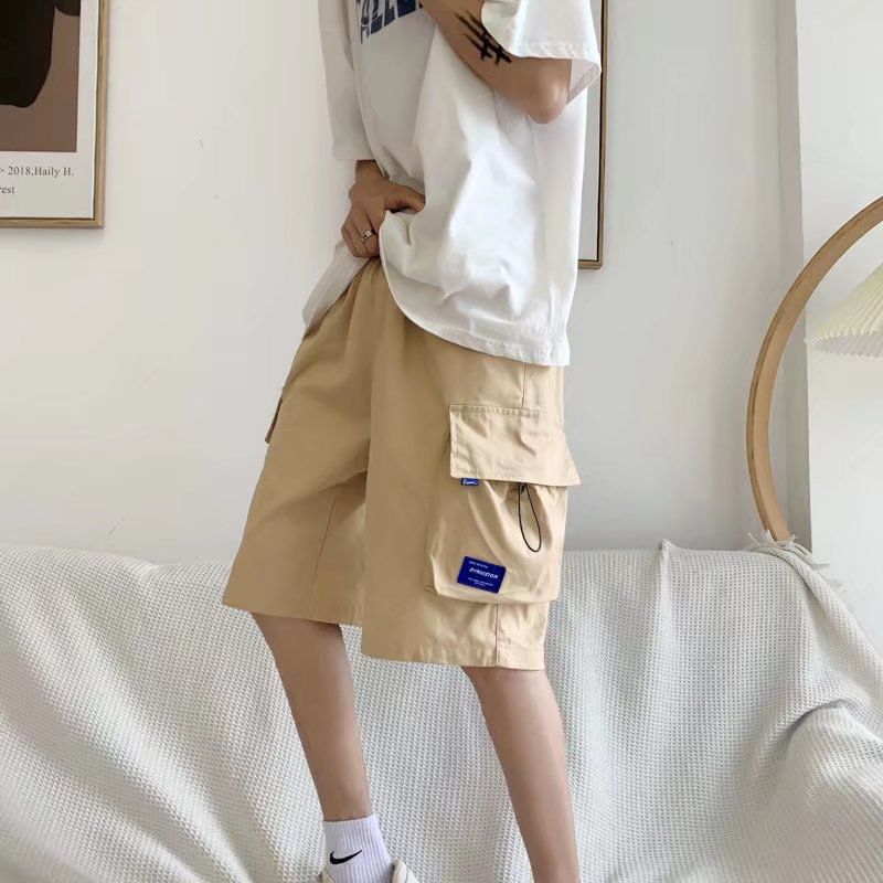 Femilina - Cargoshorts met trekkoord in de taille