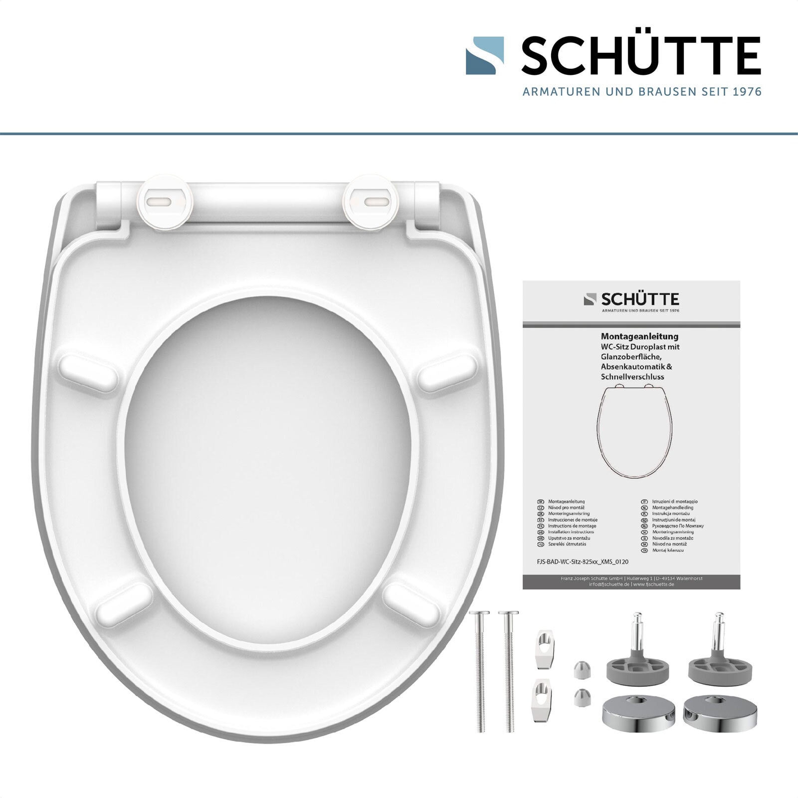 SCHÜTTE WC-Sitz White Wave Duroplast High Gloss
