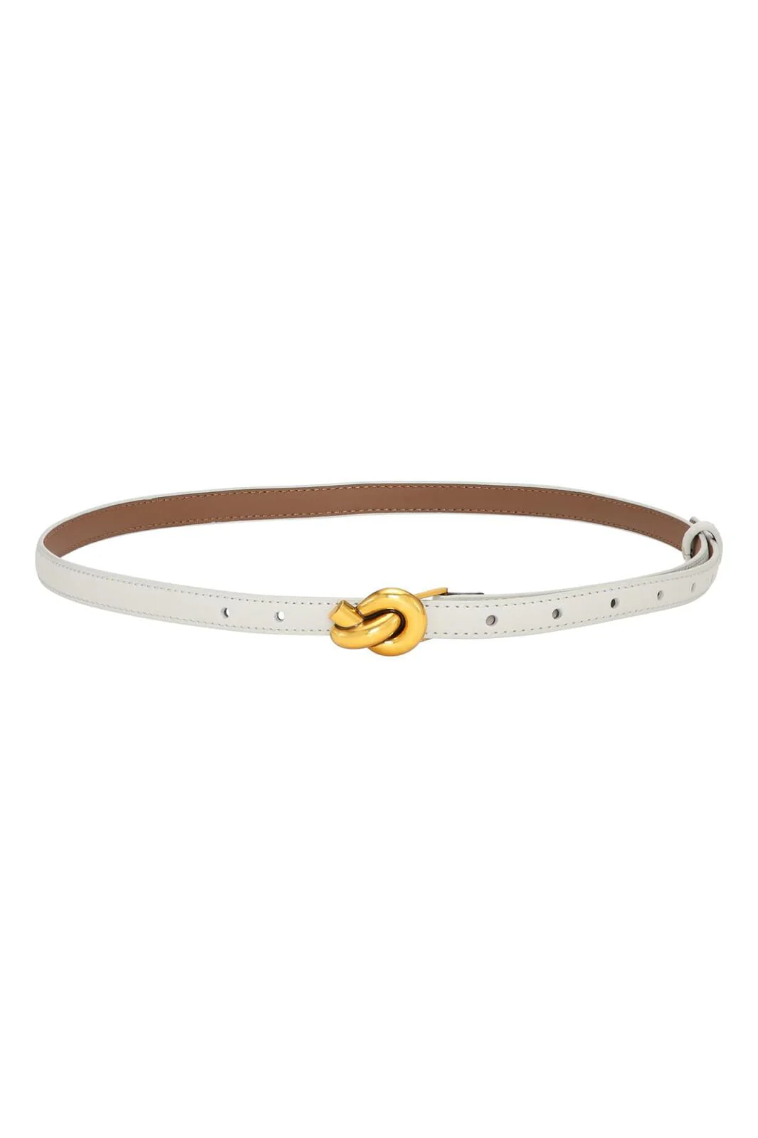 Plissé Copenhagen Knot Belt white