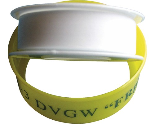 PTFE schroefdraadafdichtingstape DVGW 12 mm x 0,1 mm x 12 m
