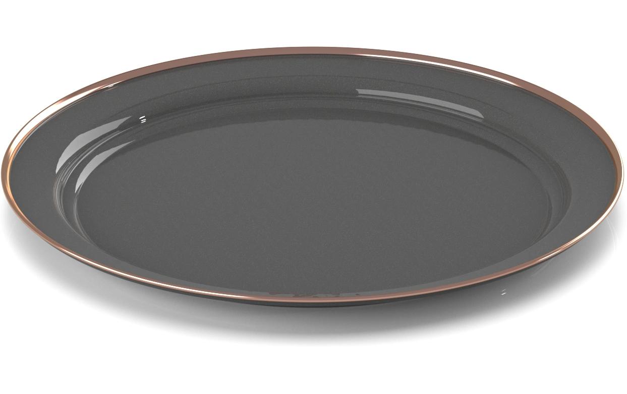 Mesa Plate DunkelgrauEmaillierte Teller