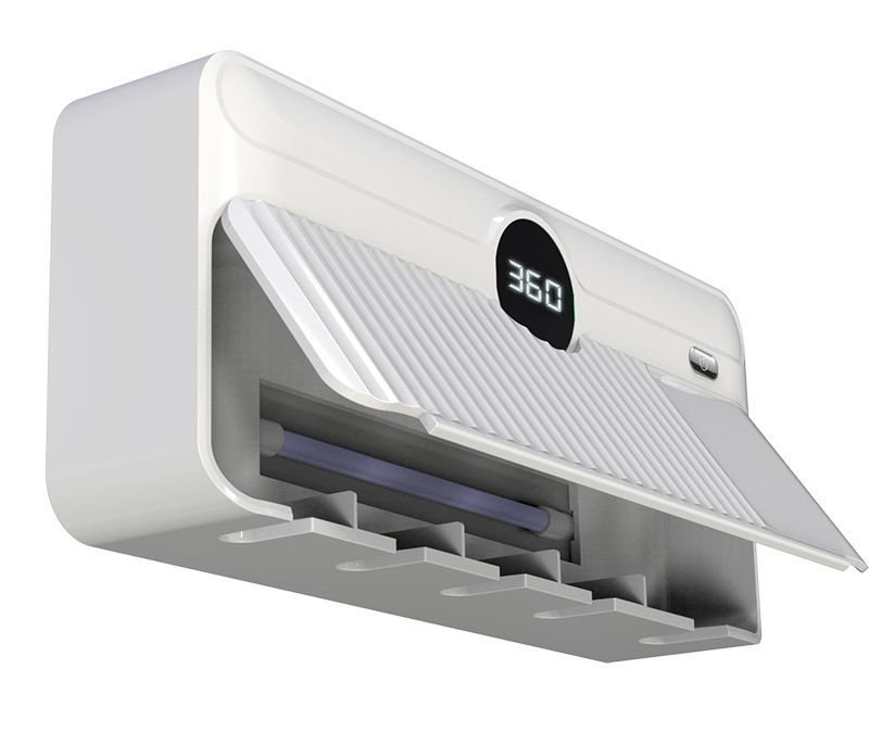 HOMTEC - Zelfklevende tandenborstelhouder met UV-reiniger