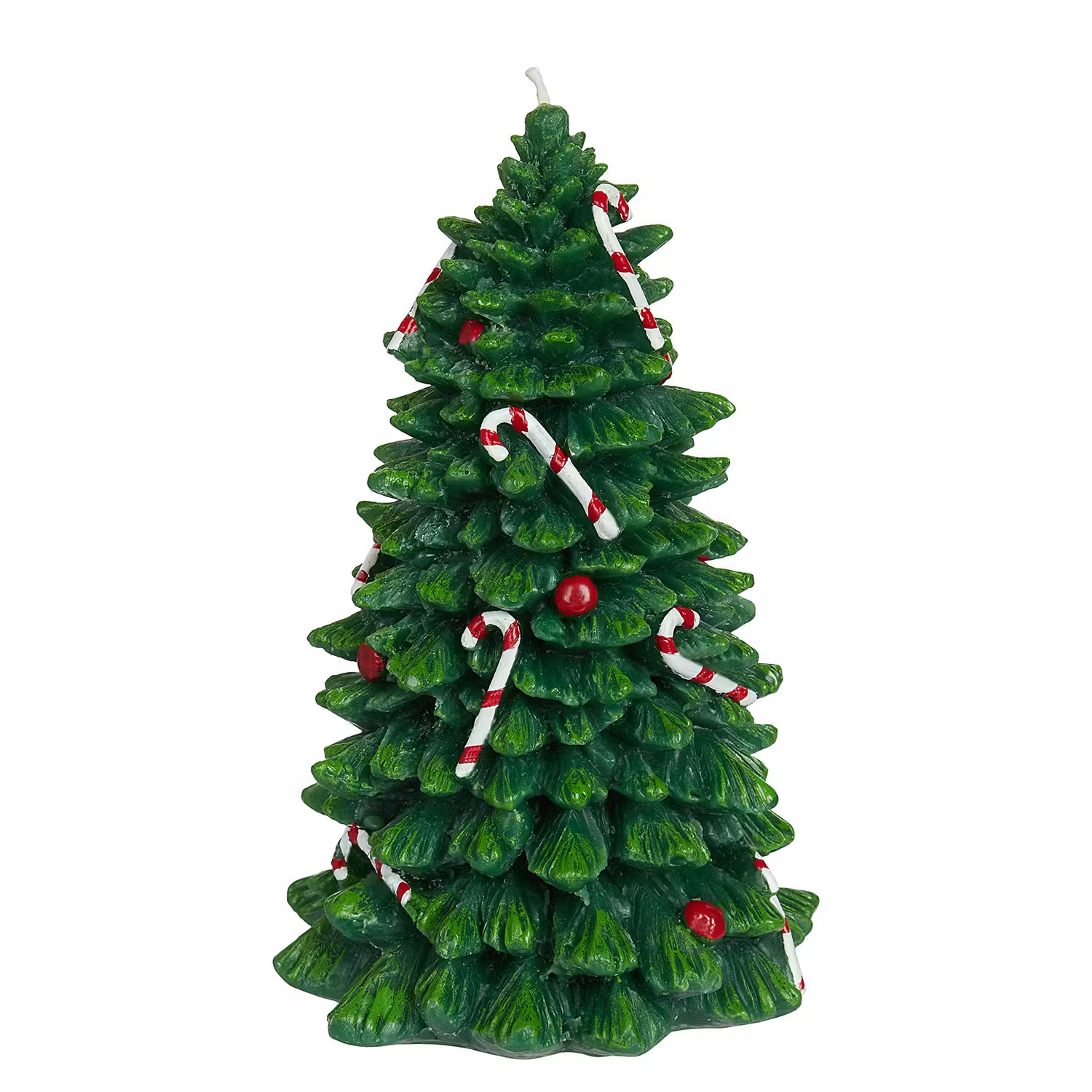 X-MAS Kerze Tannenbaum geschmückt