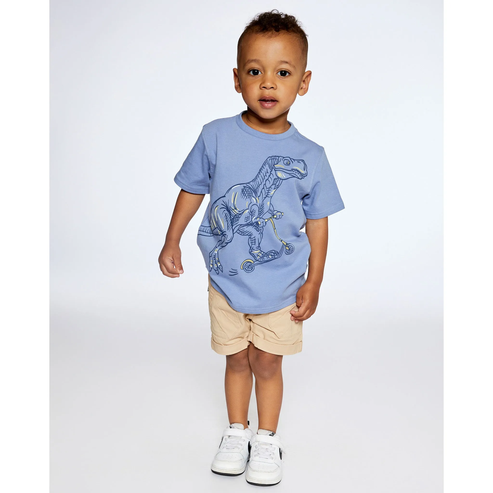 Deux par Deux T-shirt Dino Trotinette 3-6ans