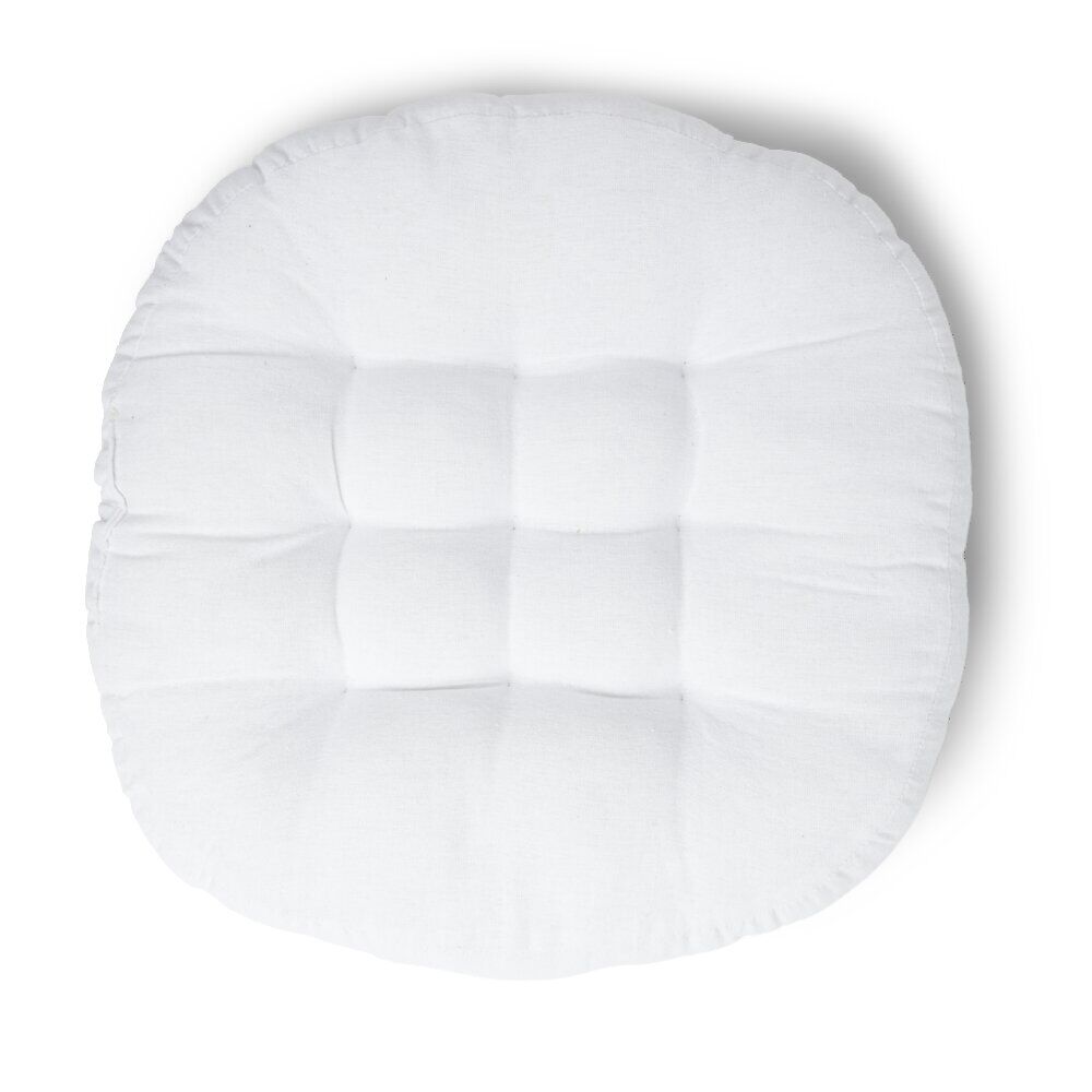 Coussin de sol Ø45cm blanc