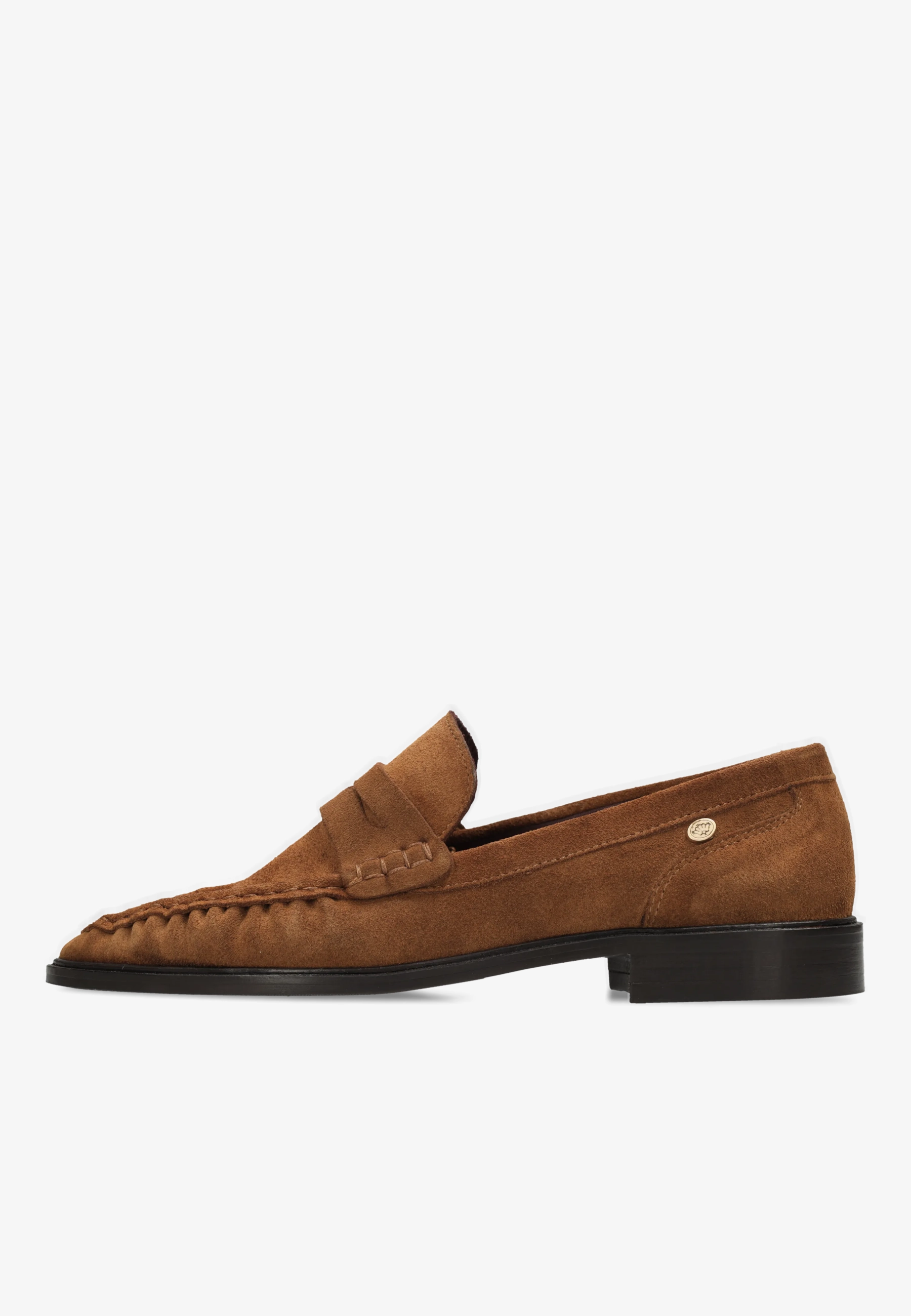 BODIL BEAU Loafer suede Cognac