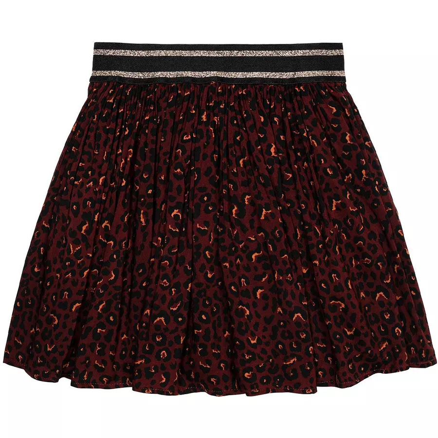 MINOTI Rock mit Leopardenmuster Braun