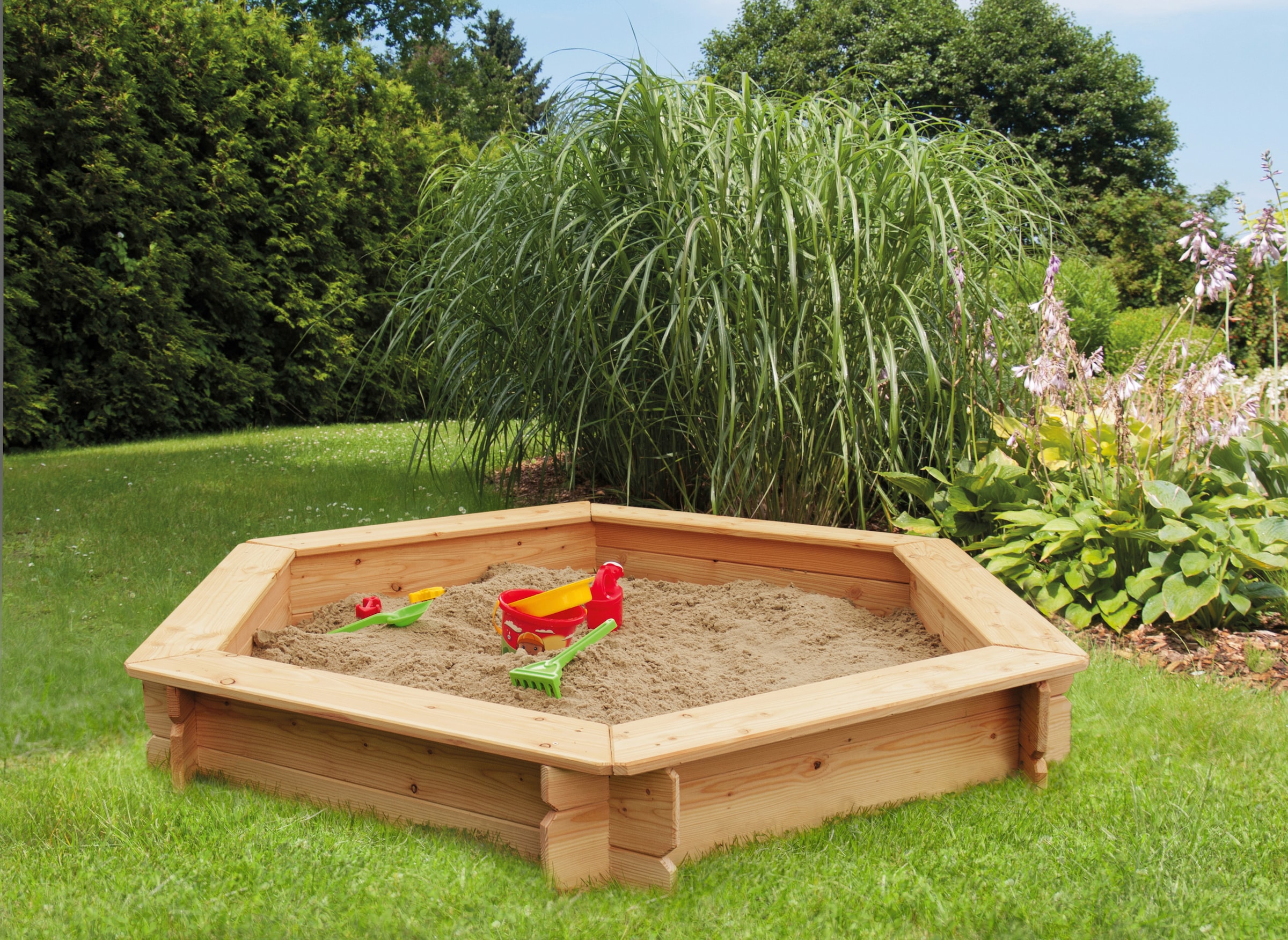 KONIFERA Sandkasten BxTxH: 175x175x30 cm