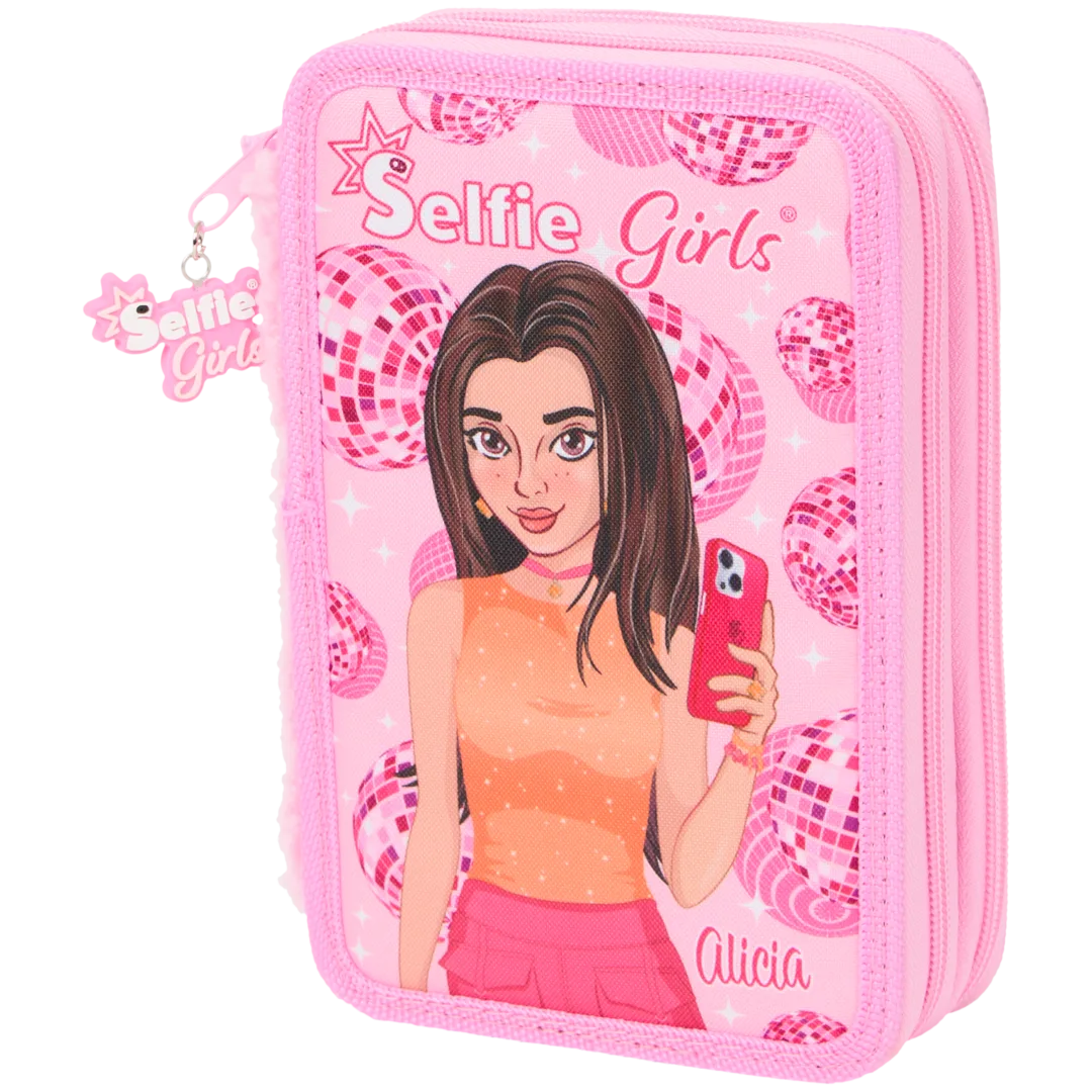 Selfie Girls gevulde etui 20 x 13 cm | diverse varianten
