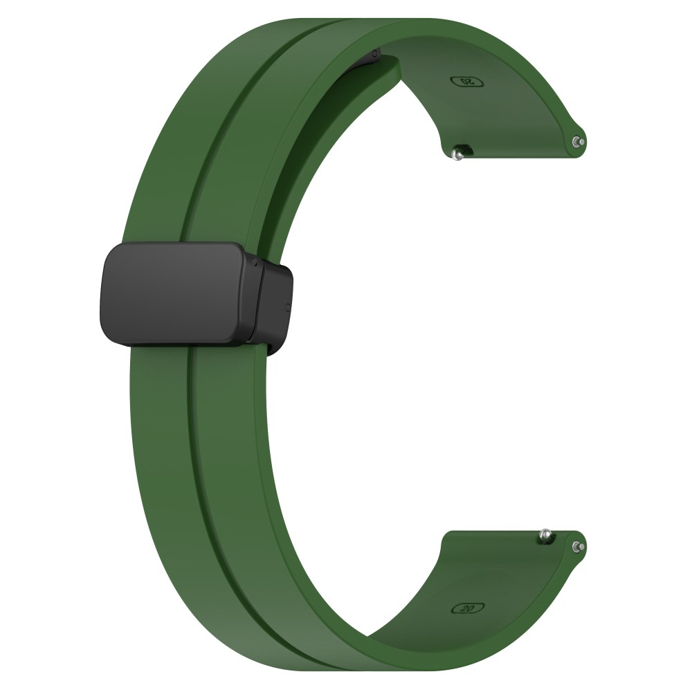 Samsung Galaxy Watch 4 Classic (46mm) Magnet Silikon Armband Split Design (Gelenkumfang: 180 - 220mm) - Grün