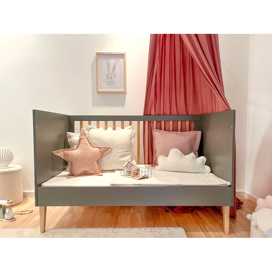 urra Massivbett Buche graunatur 60 x 120 cm