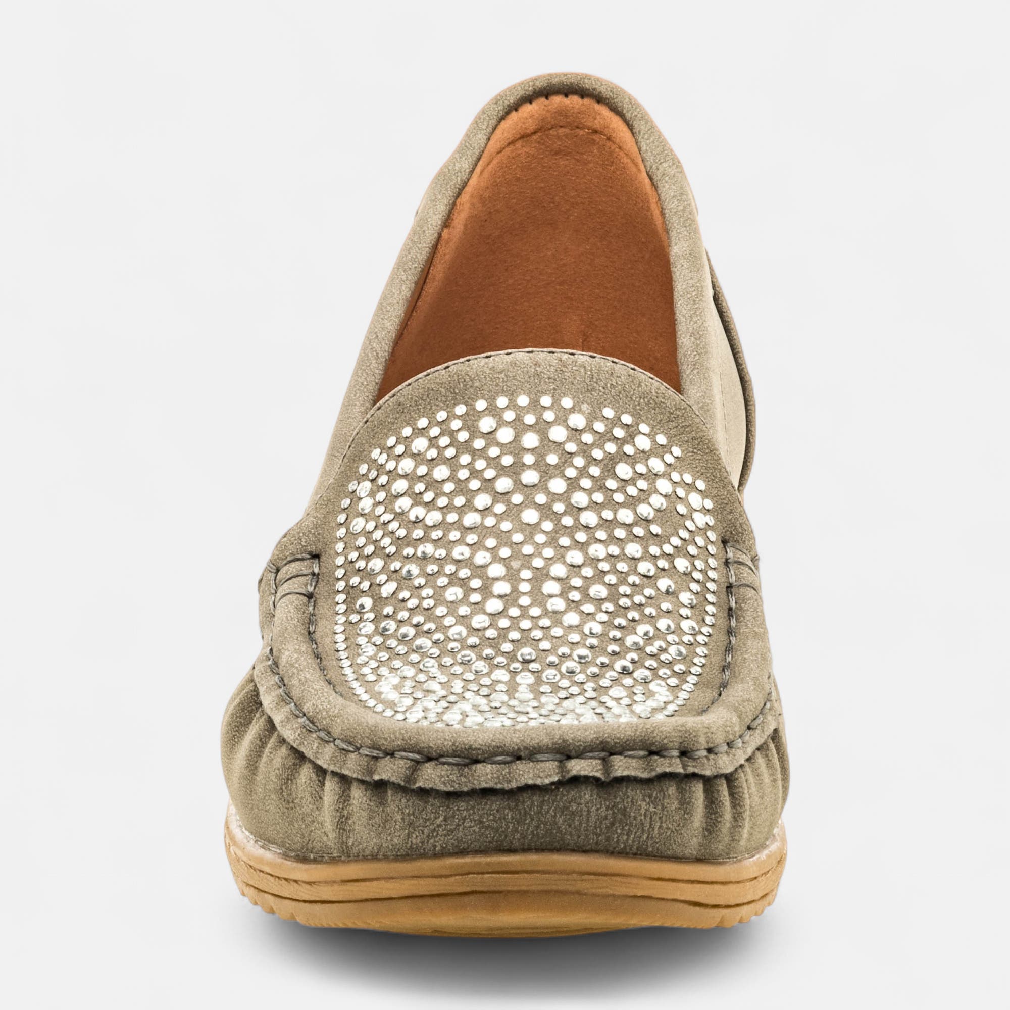 Mocassins pieds sensibles Femme gris
