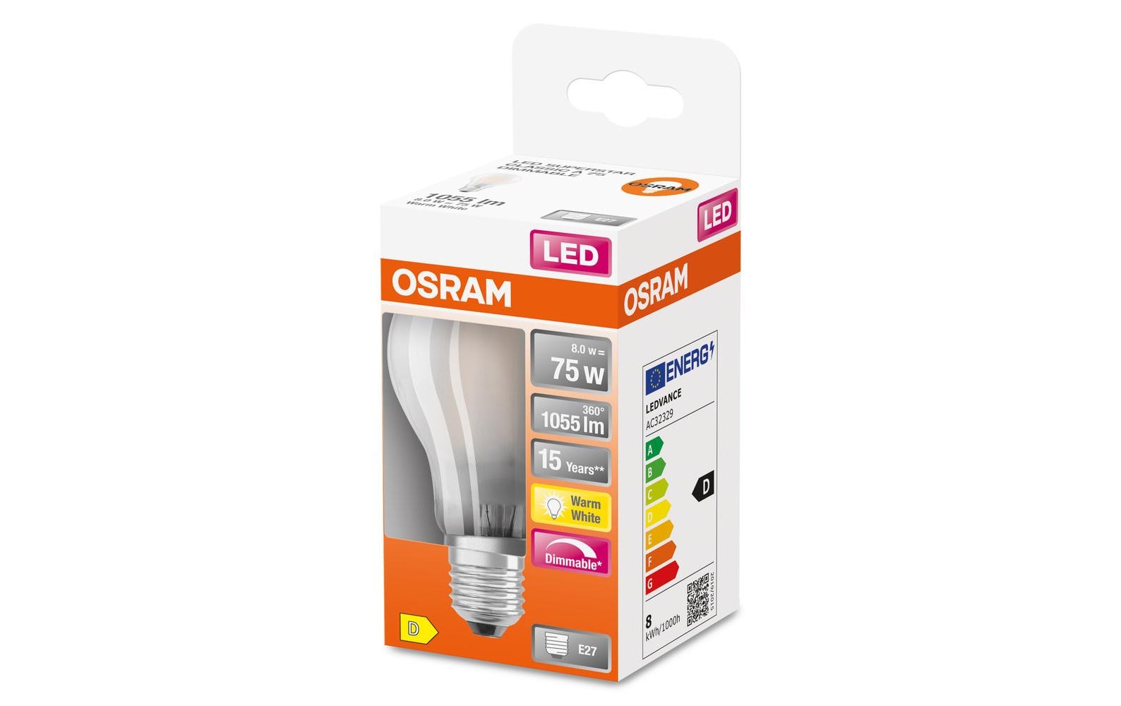 Lampe Superstar Retrofit, 9W, E27 WarmweissLED-Leuchtmittel
