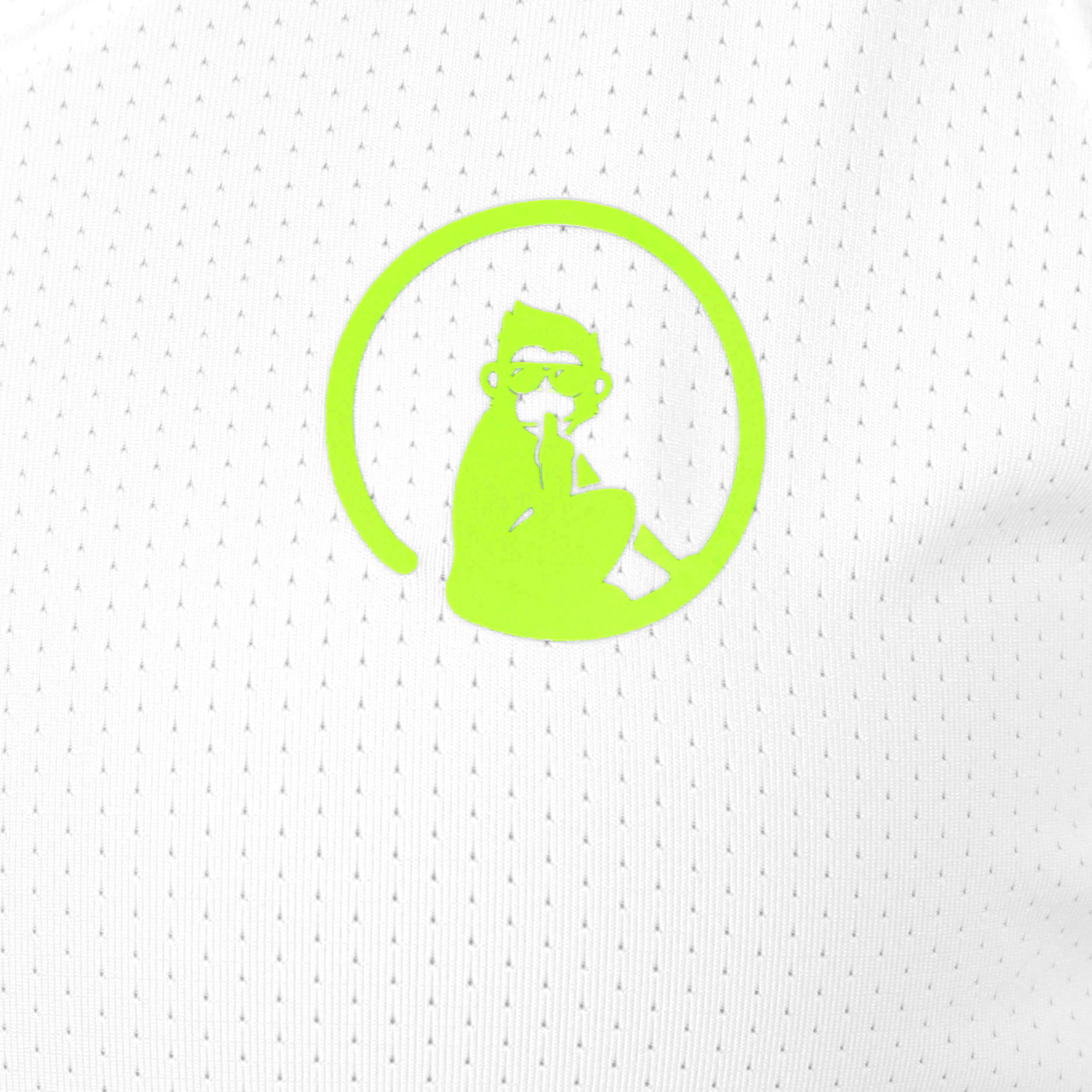 Quiet Please Wild Serve & Volley 2.0 Débardeur Tank Top Femmes - Blanc , Vert Fluo