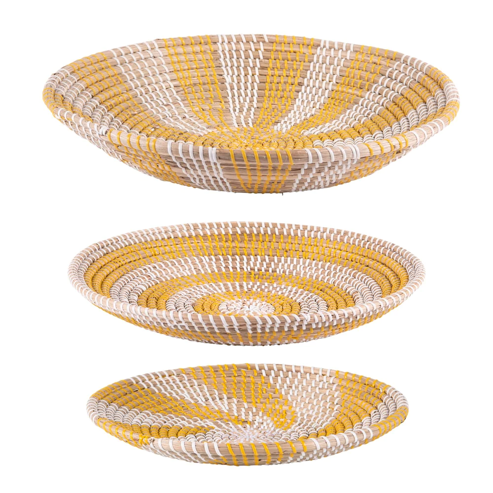 Set de 3 coupes jonc Jaune Table passion