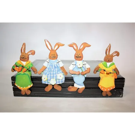 Amsinck & Sell Osterhase Kantenhocker Klein ca. 12 cm, sortiert 1 Stück