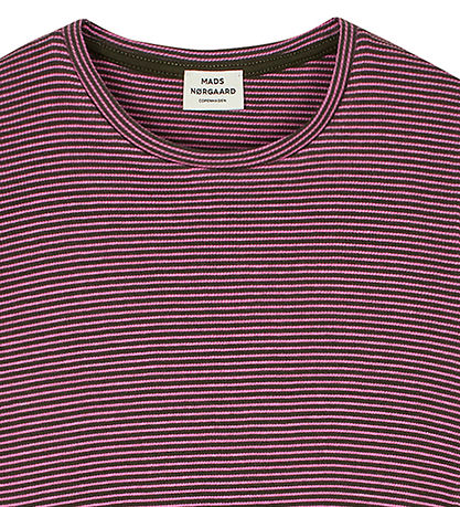 Mads N?rgaard Bluse - Rib - Talino - Rosin/Carmine Rose