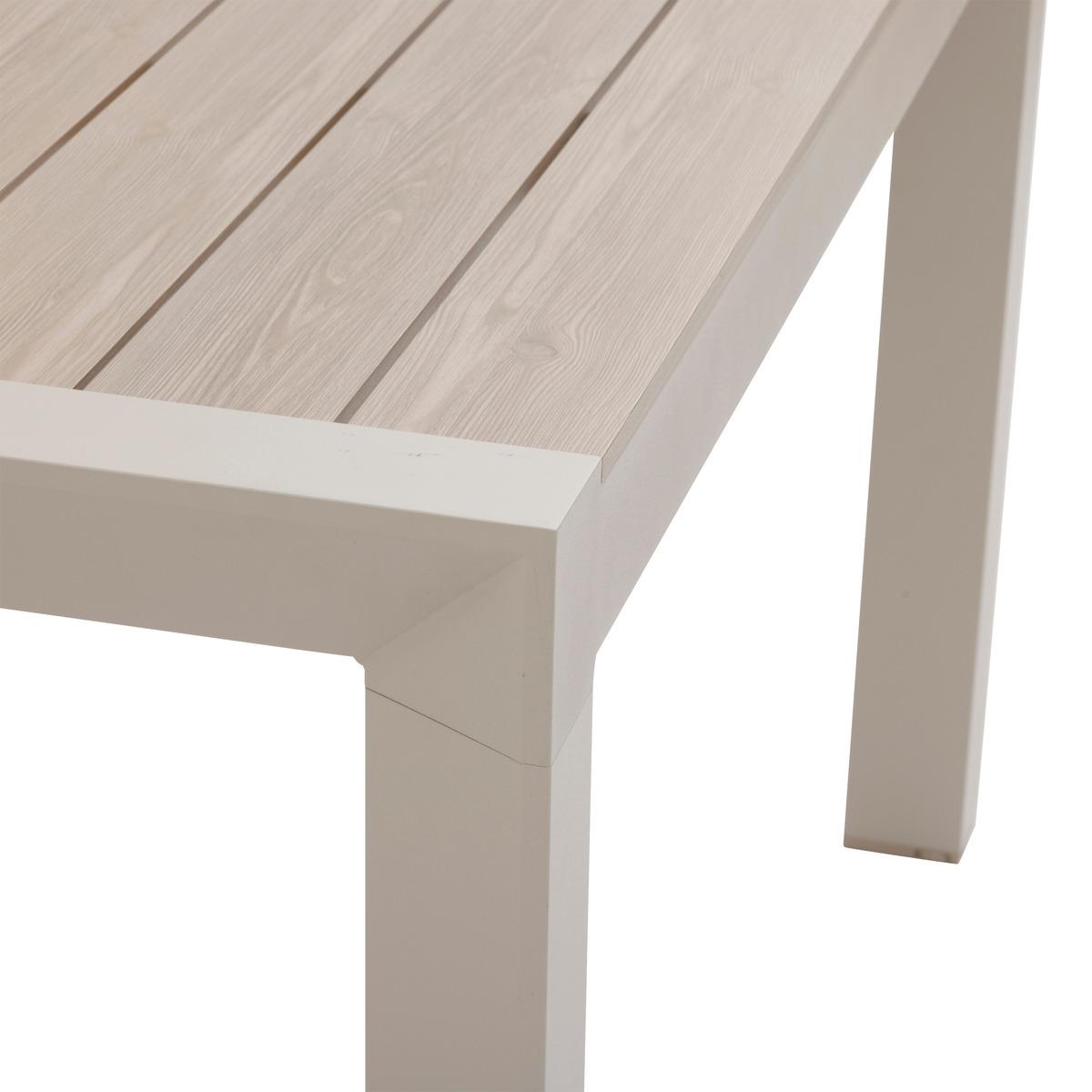 TABLE EVASION FIXE ALUMINIUM LIN ARGILE 12 PLACES