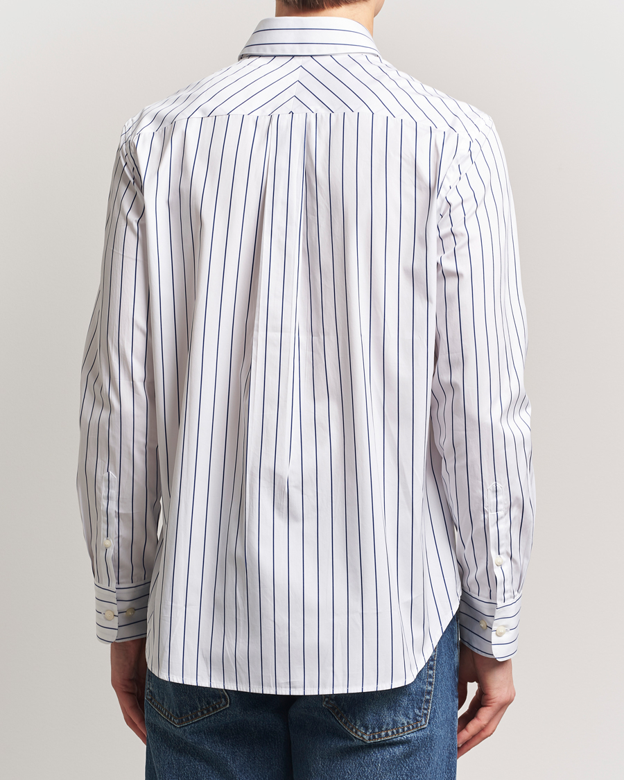 Tiger of Sweden Bennet Striped Cotton Shirt Pure White