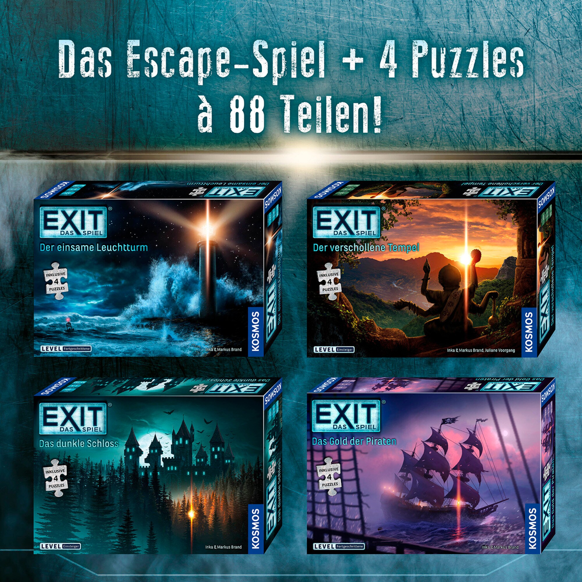 Kosmos Partyspiel EXIT - Das Spiel + Puzzle - Das Gold der Piraten
