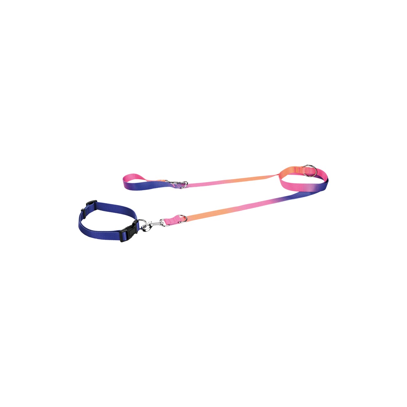 FIT+FUN Halsband+Leine Set bunt S