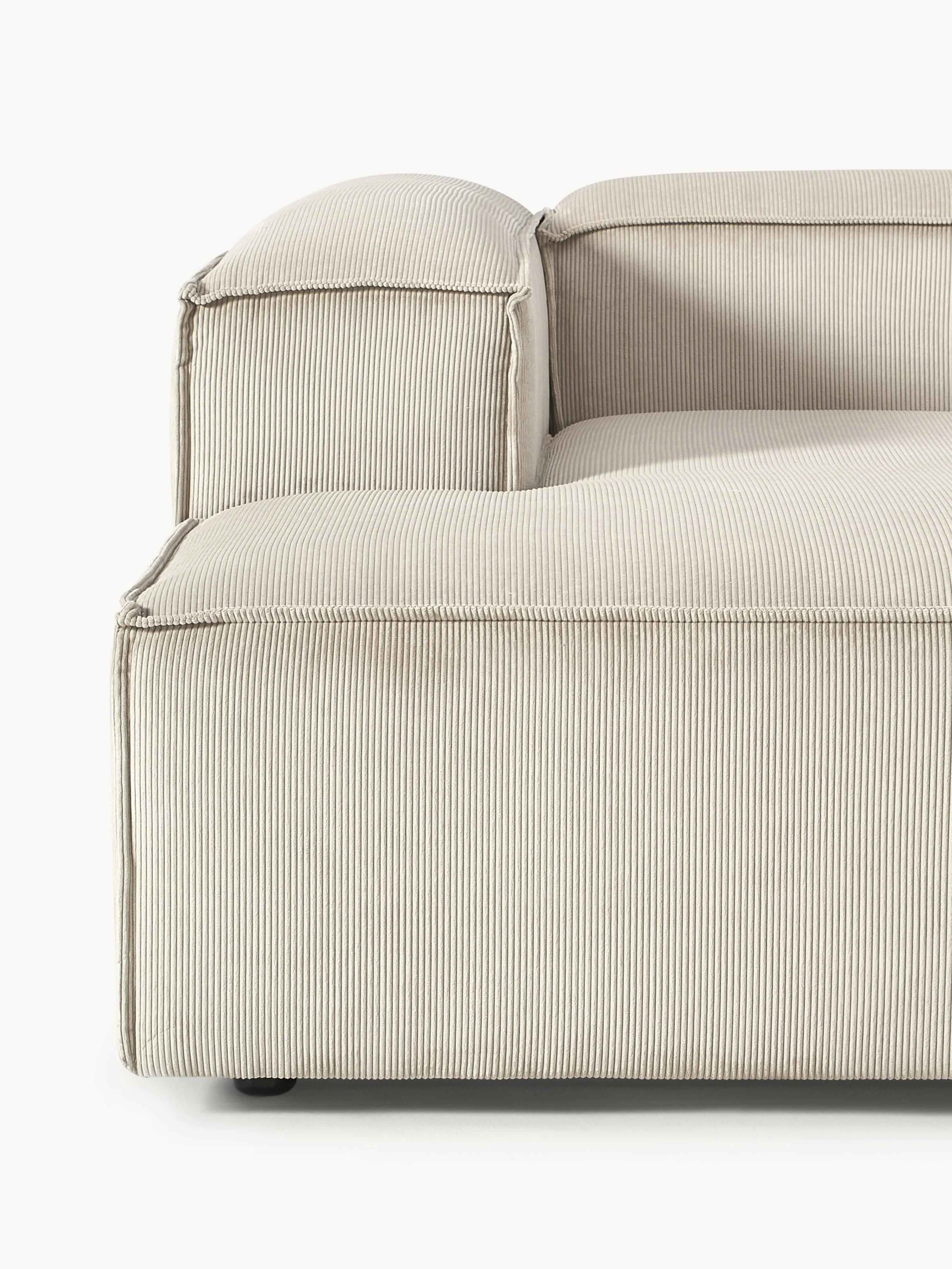 Chaise longue hoekmodule Lennon van corduroy