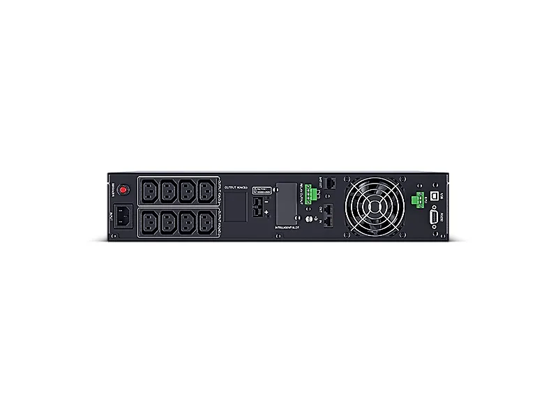 CyberPower Smart App Online S OLS1500ERT2UA - UPS (stativ-monterbar / ekstern) - AC 230 V - 1350 Watt - 1500 VA - 1-faset - 7 At - RS-232, USB - output-stikforbindelser: 8 - 2U - sort