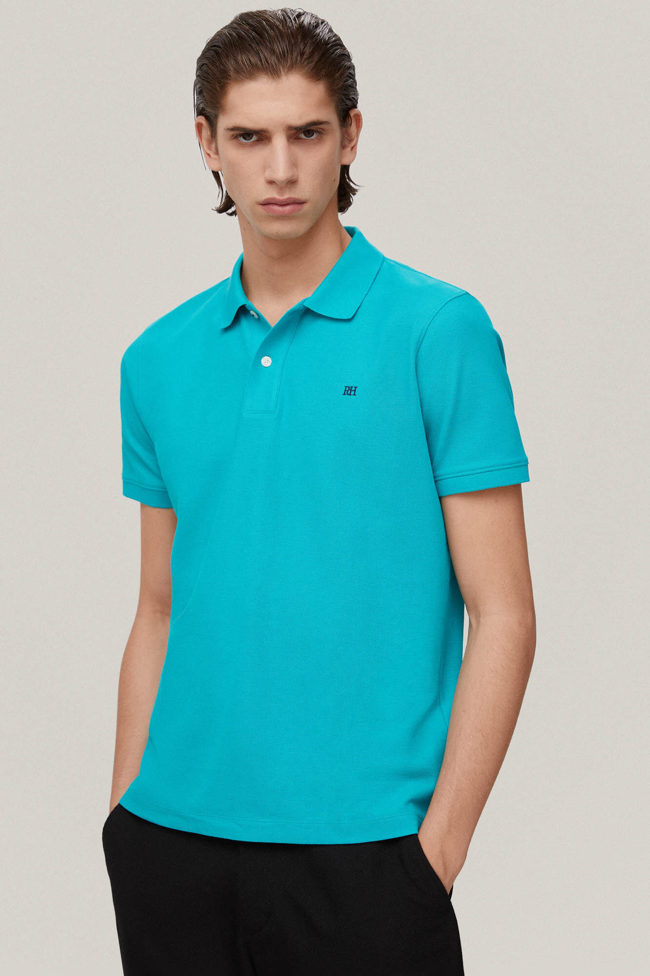 Camisa polo com logotipo - Verde