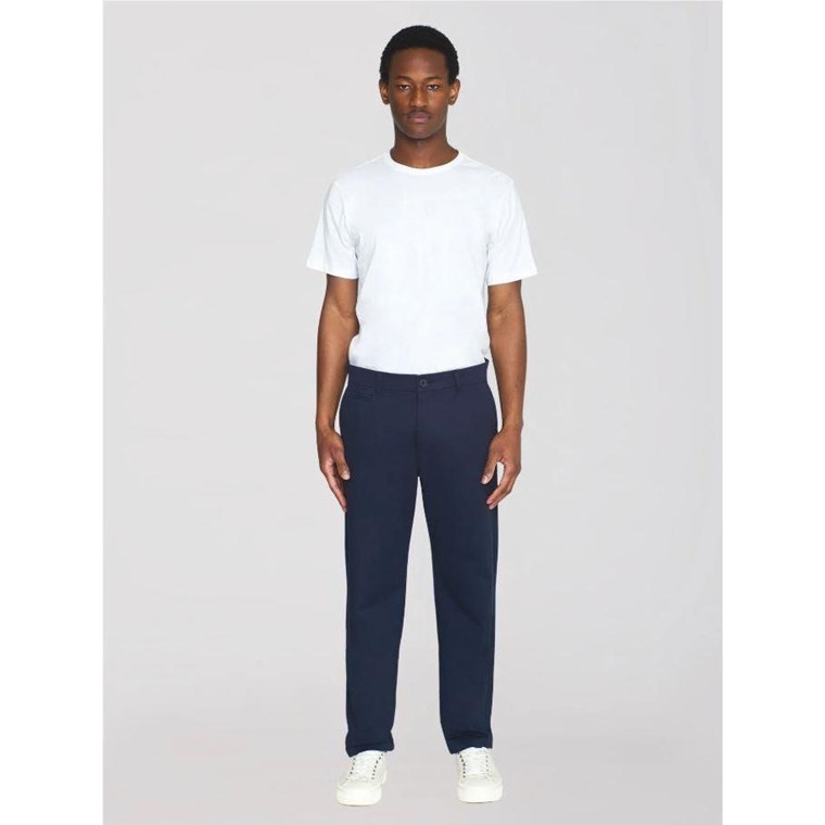 KnowledgeCotton Apparel Chuck Regular ChinoTwill Pants Total Eclipse